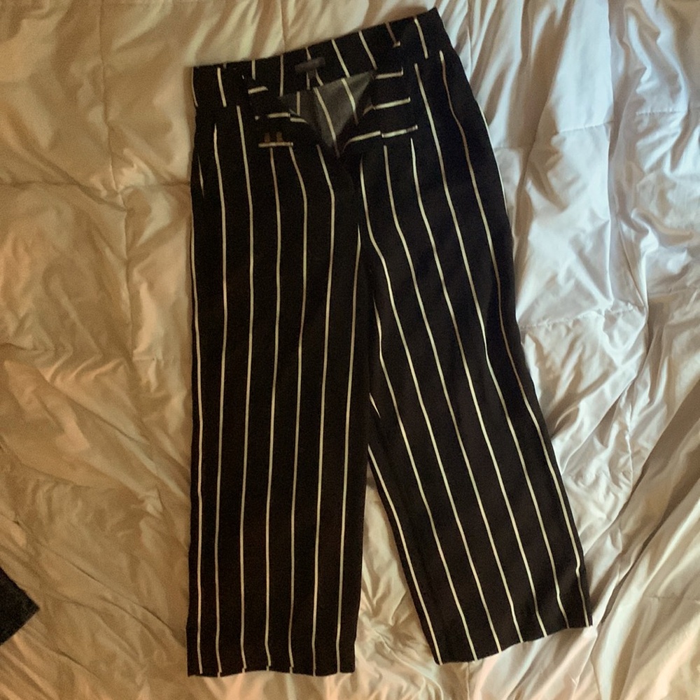 Black and white striped Madison size 6 pants